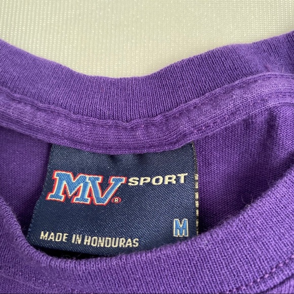 MV Sport James Madison purple short sleeve crew neck t-shirt - Picture 2 of 6